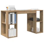 vidaXL Bureau Chêne artisanal 130 x 50.5 x 75 cm Bois d'ingénierie