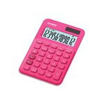 Calculatrice de bureau 12 chiffres Rouge/Rose (Fuchsia) MS-20UC-RD-S-EC CASIO