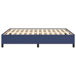 vidaXL Cadre de lit sans matelas bleu 140x200 cm tissu