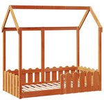 vidaXL Cadre de lit d'enfants forme de maison sans matelas 70x140 cm