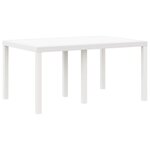 vidaXL Ensemble de Salle à Manger de Jardin 7 Pièces avec Coussins Blanc Rattan Plastique