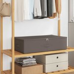 vidaXL Boîte de rangement 6 Pièces Gris 70 x 40 x 18 cm Tissu intissé
