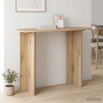 vidaXL Table console avec stockage Chêne artisanal 100 x 39 5 x 75 cm