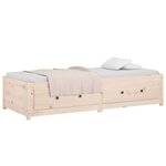 vidaXL Lit de jour 80x200 cm Bois de pin massif