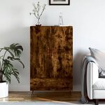 vidaXL Buffet haut chêne fumé 69 5x31x115 cm bois d'ingénierie