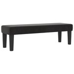 vidaXL Lit ressort avec matelas et banc noir 200x200 cm en velours