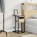 vidaXL Table de chevet Chêne sonoma Bois d'ingénierie