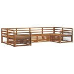 vidaXL Ensemble de canapés d'extérieur 6 pc Naturel