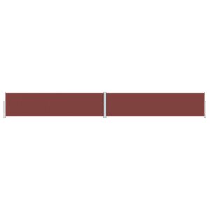 vidaXL Auvent latéral rétractable Marron 160x1200 cm