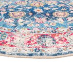 vidaXL Tapis lavable multicolore Ø 120 cm antidérapant