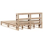 vidaXL Cadre de lit sans matelas 120x190 cm bois de pin massif