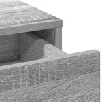Ensemble de meuble de coiffeuse 3 pièces vidaXL - Bois d'ingénierie gris Sonoma
