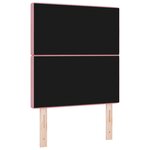vidaXL Tête de Lit en Velours Argyle Manuel Rose 80 cm Velours
