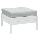 vidaXL Coussin de palette gris clair mélangé 60x60x10 cm tissu