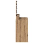 vidaXL Coiffeuse chêne artisanal 50 x 41 x 135 cm Bois d'ingénierie