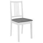 vidaXL Mobilier de salle à manger 5 Pièces MDF Blanc