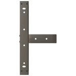 vidaXL Pieds de table basse en T  2 pièces  noir  50 x 25 x (30-31) cm  acier