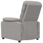 vidaXL Fauteuil de massage Taupe Tissu