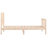 vidaXL Cadre de lit sans matelas 90x200 cm bois massif