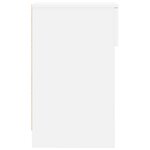 vidaXL Table de chevet avec tiroir blanc 20x36x60 cm