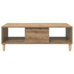 vidaXL Table basse chêne artisanal 103 5 x 60 x 35 cm