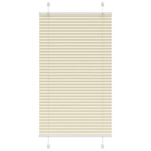 vidaXL Store plissé crème 75x150 cm largeur du tissu 74 4 cm polyester