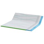 vidaXL Coussins de Matelas Blanc et vert 180 x 200 cm