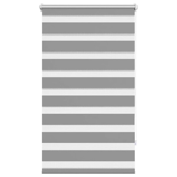vidaXL Store vénitien Zebra 90 9 x 150 cm  largeur du tissu 86 7 cm  gris