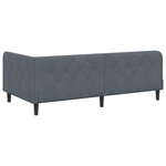 vidaXL Cadre de lit d'angle Gris foncé 100 x 200 cm Velours