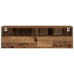 vidaXL Meuble TV mural 2 Pièces Bois Ancien 100 x 30 x 30 cm