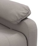 vidaXL Fauteuil Taupe Tissu