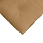 vidaXL Coussin de Dos Marron 180 x 50 cm Tissu en velours côtelé