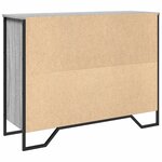 vidaXL Buffet sonoma gris 97x32 5x74 5 cm bois d'ingénierie