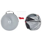 vidaXL Tente de plage 2 personnes gris escamotable imperméable