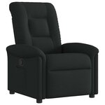 vidaXL Fauteuil inclinable Noir Tissu