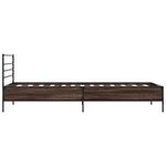 vidaXL Cadre de lit sans matelas chêne marron 90x190 cm