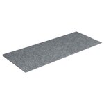 vidaXL Tapis d'escalier autocollants 30 pièces 60 x 25 cm Gris clair Rectangulaire