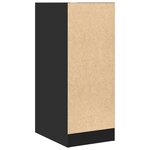 vidaXL Armoire d'apothicaire noir 30x41x77 5 cm bois d'ingénierie