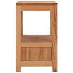 vidaXL Table de chevet 40x30x50 cm bois de teck massif