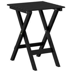 vidaXL Table d’appoint pliable noir bois de peuplier massif