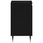 vidaXL Meuble Sous Lavabo Chêne Noir 58x33x60 cm Bois d'Ingénierie