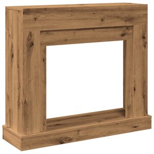 VidaXL Cadre de cheminée chêne artisanal 100x30x87 5cm bois ingénierie