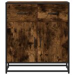 vidaXL Buffet chêne fumé 68x35x76 cm bois d'ingénierie