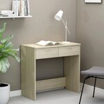 vidaXL Bureau Chêne Sonoma 80x40x75 cm Aggloméré