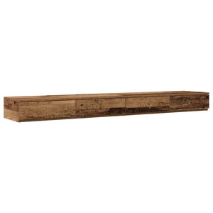 Tiroirs de lit vidaXL en vieux bois 200x36 5x16 5 cm en bois agencé