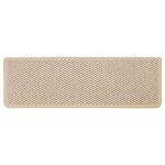 vidaXL Tapis d'escalier autocollants 30 Pièces 65x21x4 cm crème