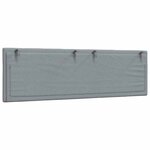 vidaXL Coussin de tête de lit gris clair 160 cm tissu