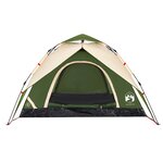 vidaXL Tente de camping à dôme 5 personnes vert libération rapide