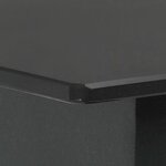 vidaXL Ensemble à manger de jardin 3 Pièces PVC résine tressée noir
