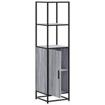 vidaXL Buffet haut sonoma gris 35 5x35x139 cm bois d'ingénierie métal